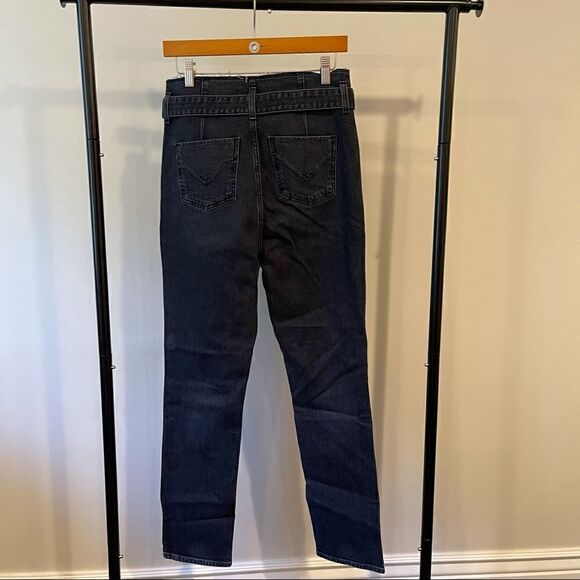 HUDSON | Remi High Rise Paperbag Straight in Color BLACK - Picture 16 of 16